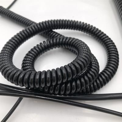China 2*1mm2 TPE Insulation Retro Coil Cable for sale