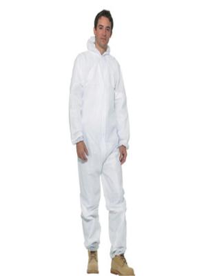 China Disposable Non Woven Coverall S - 7XL With Elastic Hood / Wrist / Waist / Ankle for sale