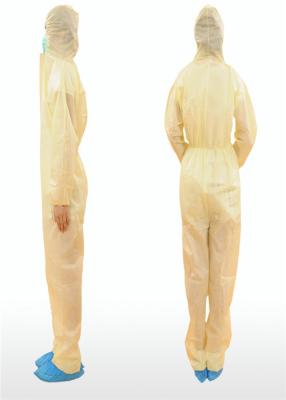 China Latex Free Disposable Coverall Suit , Disposable Jumpsuits With Hood for sale