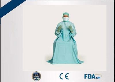 China Waterproof Disposable Barrier Surgical Gown Three Layer Compound Non Woven Fabric Made for sale