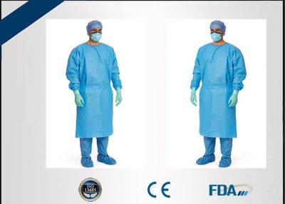 China Biodegradable Disposable Surgical Gown , Liquid Repellent Disposable Medical Garments for sale