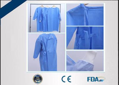 China Reinforced Waterproof Surgical Gowns Disposable Sterilized / Non Sterilized for sale