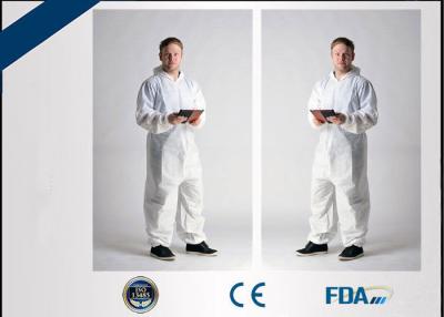 China Non Woven Disposable Protective Coveralls , Disposable Microporous Coverall for sale
