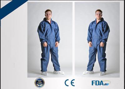 China Breathable Tyvek Disposable Coveralls For Dust / Particle / Virus Prevention for sale