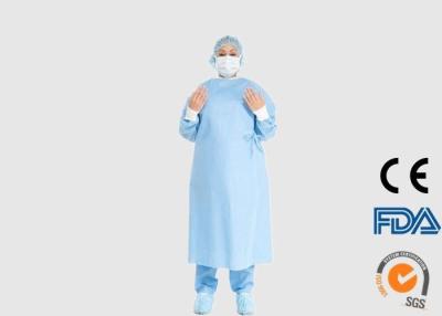 China Dust Proof Disposable Protective Wear , 35G SMS Disposable Visitor Coats for sale