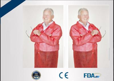 China Air Permeable Tyvek Disposable Lab Coats For Food Processing Industry / Clean Room for sale