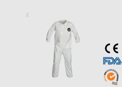 China Microporous Disposable Work Overalls , Durable Disposable Boiler Suits for sale