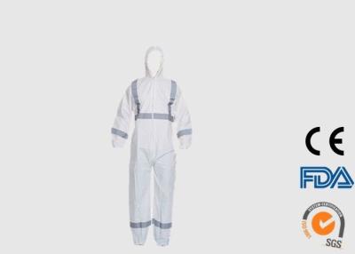 China Type 5 6 Disposable PPE Coveralls With Elastic Wrist / Waist / Ankle for sale