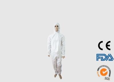 China Oil Resistant Disposable Coverall Suit , Comfortable Disposable Work Coveralls for sale