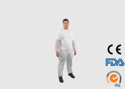 China 35G Polypropylene Spunbond Full Body Protection Suit For Hospital / Clinic for sale