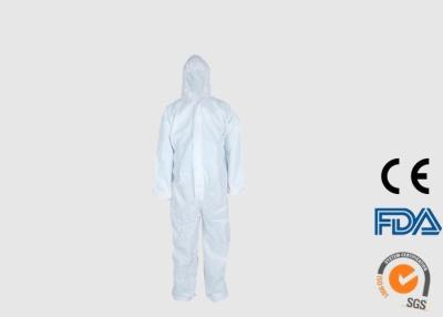 China Anti Static Asbestos Disposable Coveralls With Elastic Wrist / Waist / Ankle for sale
