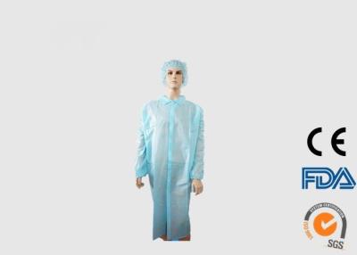中国 Spunbondのポリプロピレンの医学生/訪問者のための使い捨て可能な実験室のジャケット 販売のため