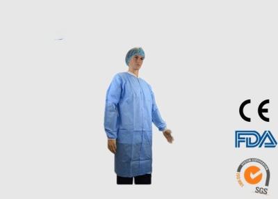 中国 35G SMSの編まれた袖口が付いている使い捨て可能な歯科実験室のジャケットの液体の証拠 販売のため