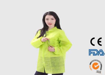 China Eco Friendly Disposable Visitor Coats For Hospital / Food Processing Industry for sale
