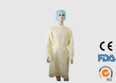 China Os vestidos médicos descartáveis do impermeabilizante, visitante descartável de 20G PP revestem à venda