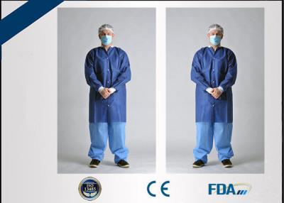 China Latex Free Disposable Lab Coats , Anti Static Medical Lab Jackets for sale