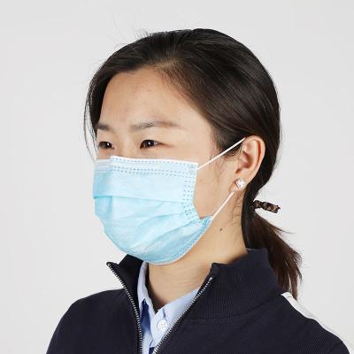 China Fliud Resistant Disposable Face Mask Full Length Pvc Concealed Nose Piece for sale
