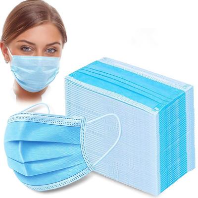 China Anti Flu Disposable Face Mask 3 Layers Pp Non Woven Material For House Cleaning for sale