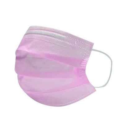 China Skin Friendly Disposable Face Mask Pink Color Wind / Sunlight Prevent for sale