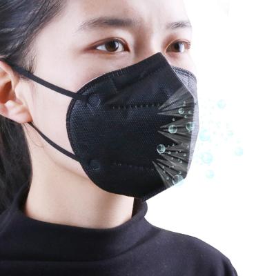中国 環境友好的な折り畳み式Ffp2マスク非刺激的な材料の黒い色 販売のため