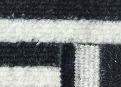 China Fine Article Black And White Thick Woollen Cloth Suiting Fabric For Men for sale