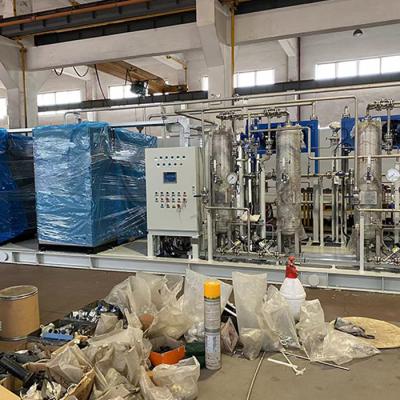 China 300 Cfm 500 Cfm Heated Desiccant Air Dryer Stainless Steel Pipelines Vessels Monoblock Skid for sale