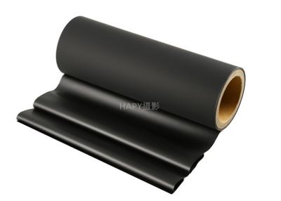 중국 22 마이크 4000m 길이를 패키징하는 고급을 위한 흑색 컬러 Velvet/ 어수룩한 사람 매트 열 접착 필름 판매용