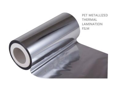 China 21 Mic Aluminium Metalisated Polyester Film Rolls voor het printen van kunststof 3000m Te koop