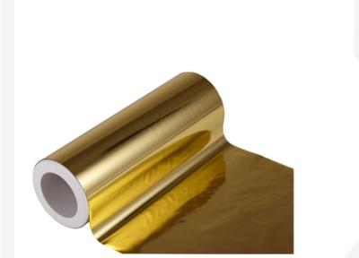 China Espelho refletor metalizado BOPP filme laminado térmico ouro 1500m à venda