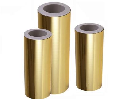 China 25mic Metallic Gloss Lamination Film Roll For Hot Lamination Package Cosmetics Box Packaging for sale