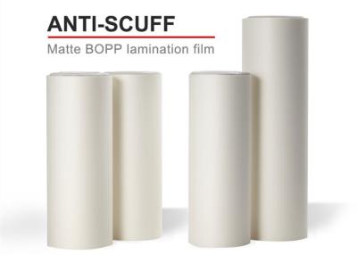 China 350mm 30mic Anti-Scuff Glossy BOPP Thermal Lamination Film For Printing And Packaging for sale