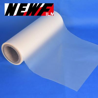 China Scuff Resistant Good Adhesion Smooth Finish Bopp Film Roll For Screen Pringting 28 Mic for sale