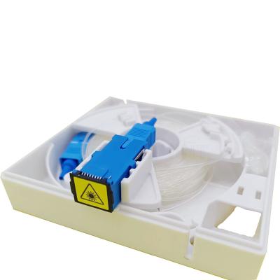 China Caja óptica de la terminación de la fibra óptica de la placa frontal de la fibra del ABS FTTH de la base de KEXINT 1 en venta