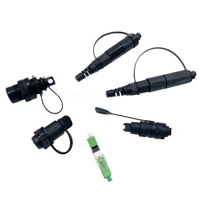 China KEXINT IP68 Fiber Optic Drop Cable Outdoor Cable Assemblies Huawei Corning Fiber Optic Waterproof Fast Connector for sale