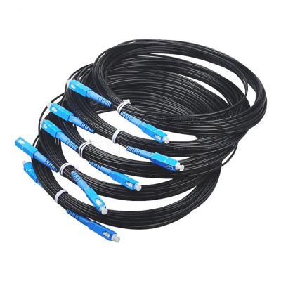 China KEXINT Pre-connectorized SC UPC APC 1 2 Core Indoor Outdoor Ftth Fiber Optic Drop Cable Patch Cord à venda