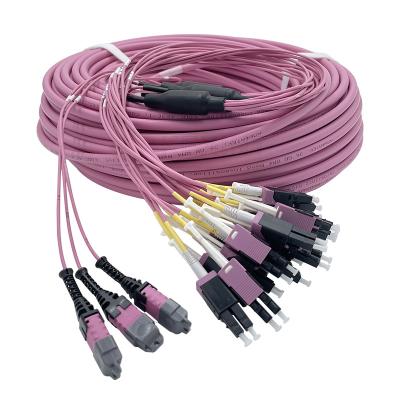China KEXINT 36 Core Fiber Optic Patch Cord Grade B Multimode 3x12 MPO To LC USconnect for sale