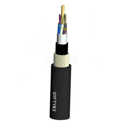 China KEXINT GYFTY83 Outdoor Anti-bird Pecking Rat-proof Non-metal Central Strengthen FRP Optical Fiber Cable for sale