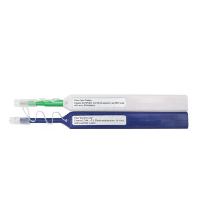 China 1.25 / 2.5mm LC SC FC ST Ultrasonic one click fiber cleaning pen For Optic Jumper for sale
