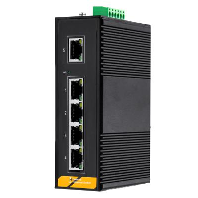 China KEXINT Gigabit 5 Electrical Port Industrial Grade (POE) Power Over Ethernet Switch Te koop