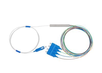 China cor da onda 1650nm da manutenção programada 1650dB do divisor do PLC da fibra ótica de 0.15db 1×4 multi à venda