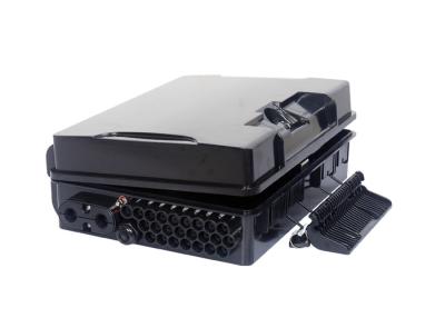 China 24 Core Black Fiber Optic Distribution Box Pole Installation PC ABS SMC for sale