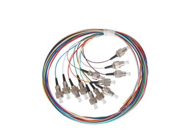 China ODF Fiber Optical Patch Cord , 12 Colors Fiber Optic Pigtail Splicing 0.9mm for sale