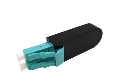 China LC OM3 Duplex MM Multi Mode Fiber Optical Patch Cord Loopback Connector Adapter for sale