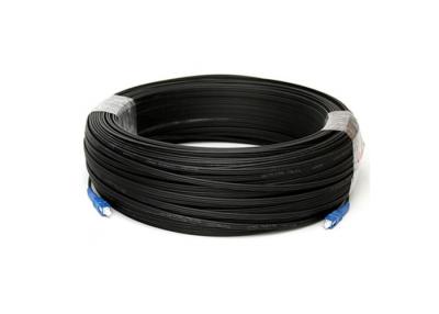 China FTTH Drop Cable Patch Cord Fiber Optic Cable Cable With Connector SC/APC SC/UPC 50M for sale