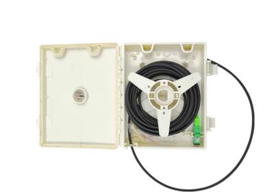 China Desk Waterproof FTTH Distribution Box 1 Core 2 Cores SC Pigtail Adaptor for sale