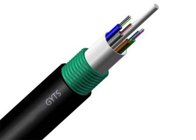 Chine Câble blindé optique de la fibre 8,0 du conduit 7,0 pour l'usage extérieur G652D GYTS 24 48B1.3 à vendre
