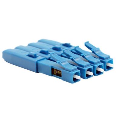 China Blue LC Type Fiber Optic Quick Connector , Optical Cable Joiner FTTH for sale
