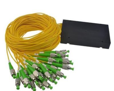China conector GPON EPON del divisor FC APC FC UPC del PLC de la fibra óptica del ABS 1X64 del 1m en venta