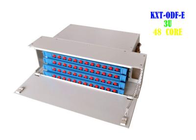 China Power Rack Fiber Patch Panel SC FC Cold Rolled Gray Color Easy To Maintenance for sale