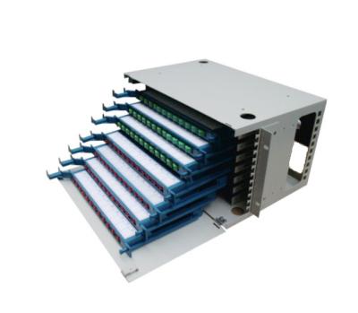 China 5.5U 96 Port Fiber Optic Patch Panel ODF Network Computer Room Sufficient Storage for sale